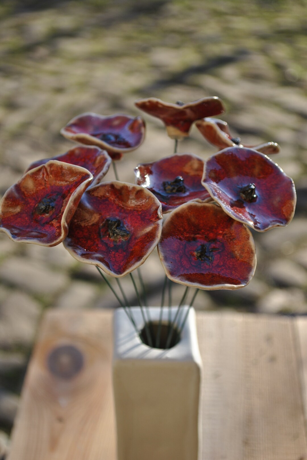 10 Fleurs de Coquelicot Rose - Le jardin artificiel