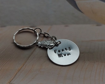 Football Fan Keyring Your choice of personalisation - Football Keyring, Football Birthday gift, Personalised Football Gift, Soccer Keyring