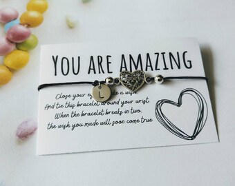 GCSE Exams gift, You are amazing Wish Bracelet, Inspirational bracelet for friend, Friendship bracelet, You are amazing