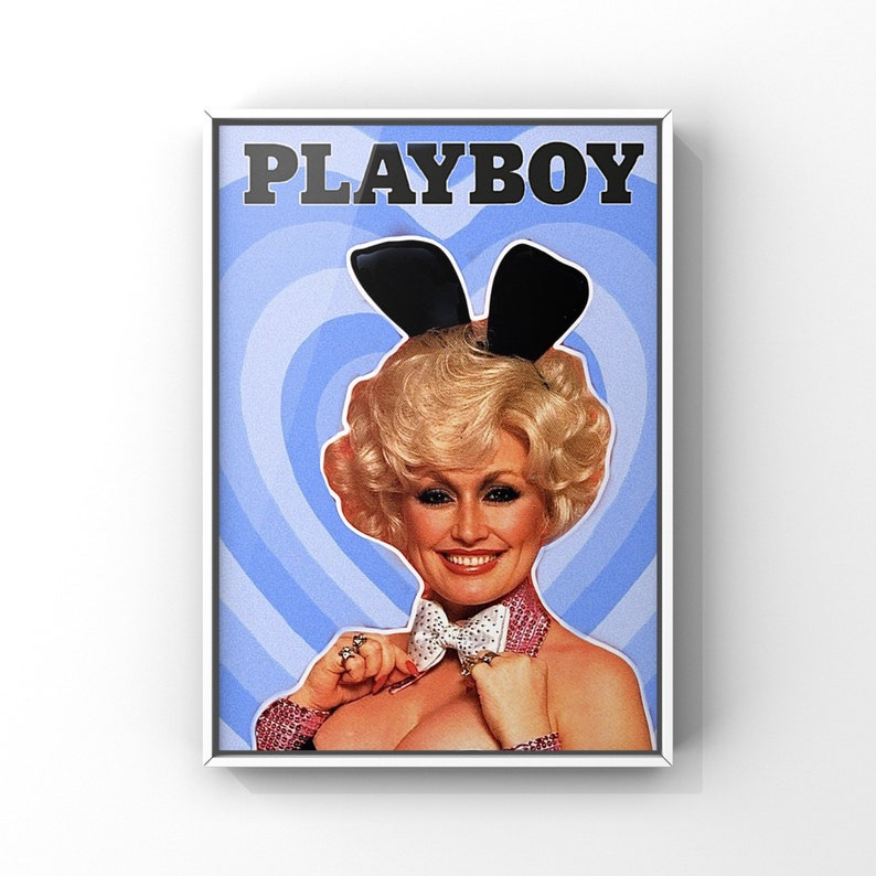 Dolly Parton Reworked Playboy 1978 Magazine Cover Matte Print