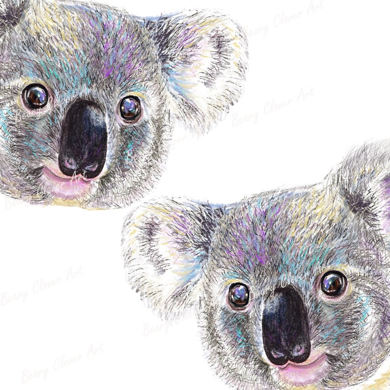 Digital Koala Print, Koala Wall Art, Koala Decor Wall, Koala Home Decor