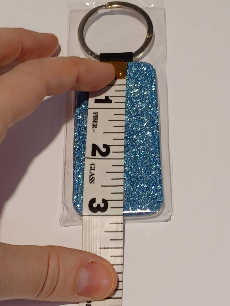 Sublimation Blank Keychain Glitter Keychain DIY Sublimate Etsy