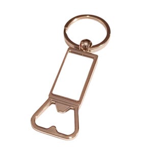 Sublimation Keychain Blank: Zinc Alloy Bottle Opener