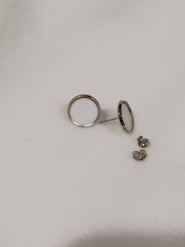 Sublimation Blank Stud Earrings Sublimate Blank Sublimation Etsy