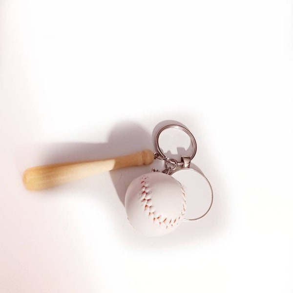 Baseball Keychain Etsy