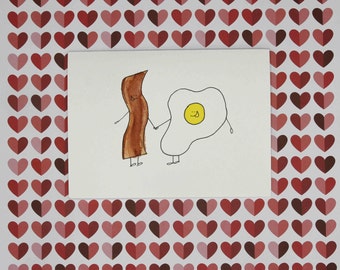 Bacon and Egg - Love & Anniversary Card