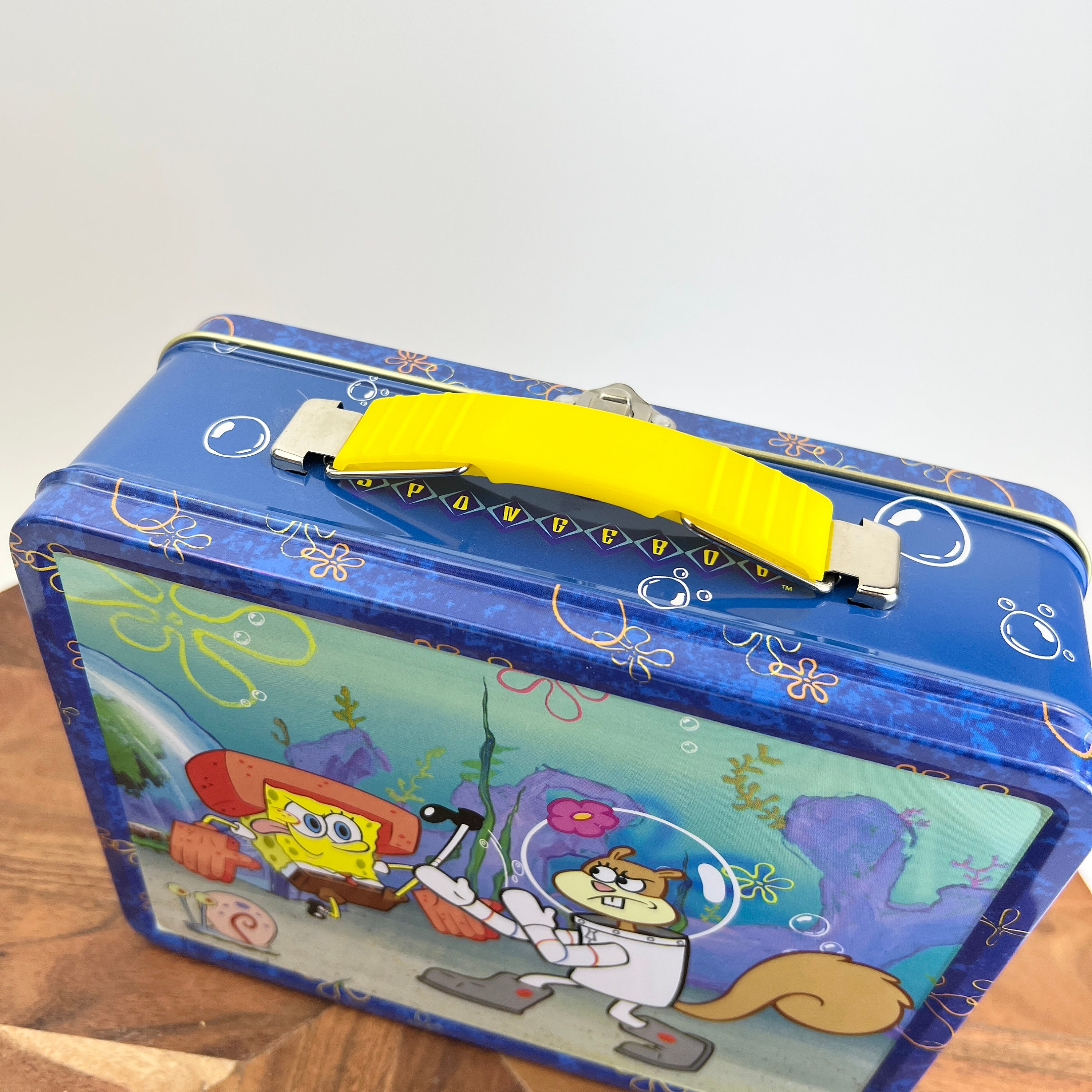 SpongeBob SquarePants HUGE 14x9x4 Viacom Lunch Box c. 2005