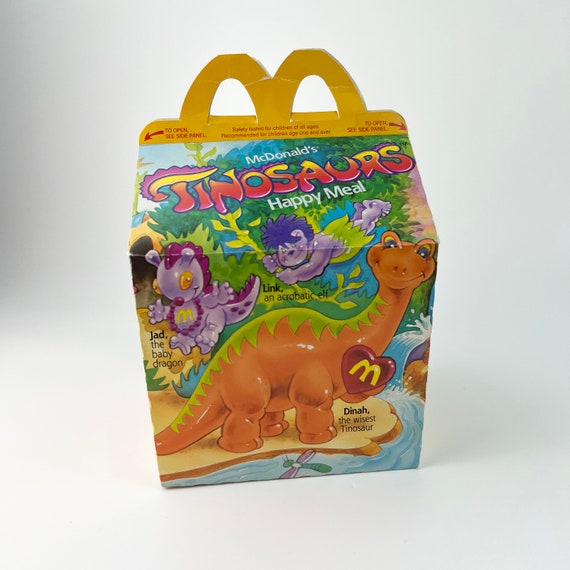 Tinosaurs Mcdonalds Vintage Happy Meal Box 1986 Dinosaur Dinah Etsy