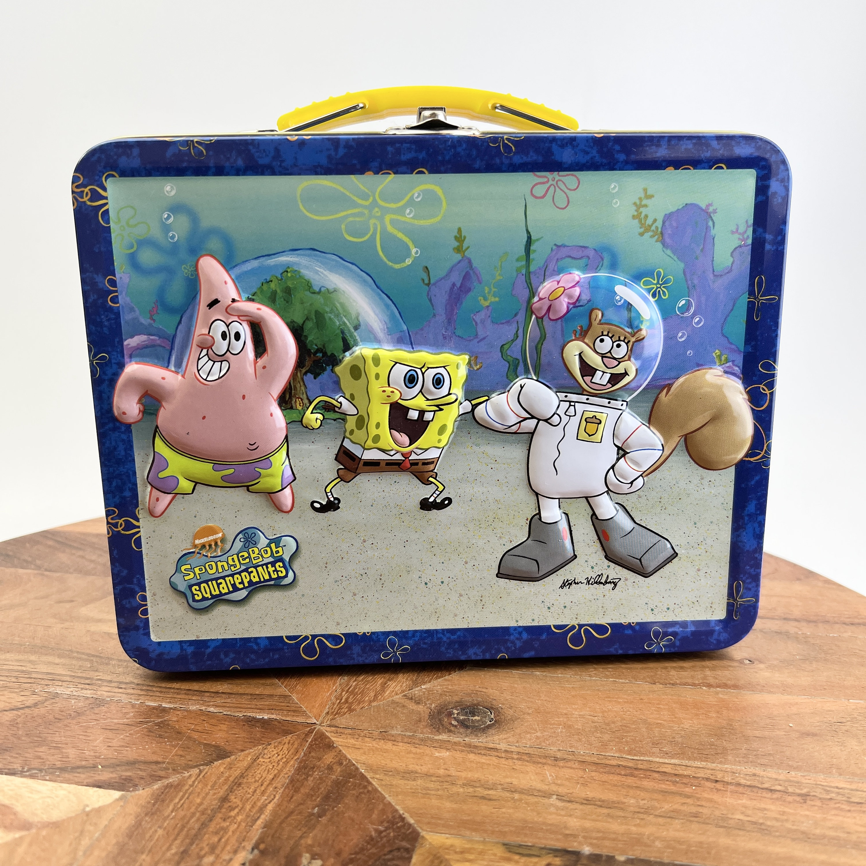 Spongebob Lunch Box Tin Sandy Cheeks Patrick Star Nickelodeon