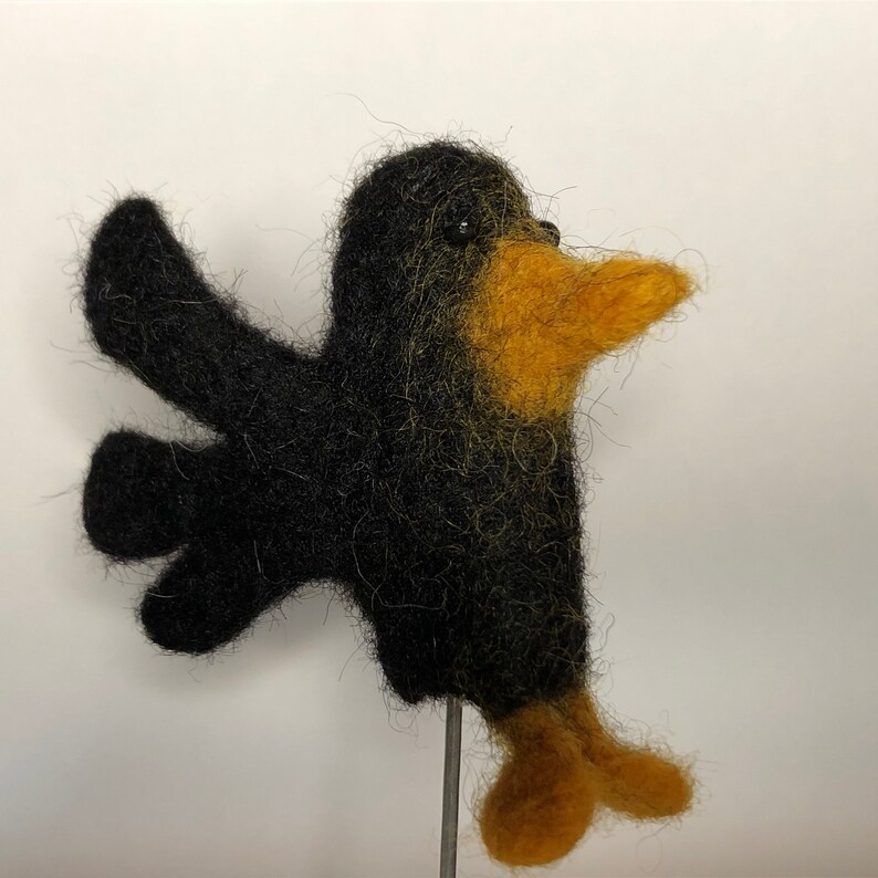Raven Finger Puppet for Children and Adults to Play Teach and Etsy