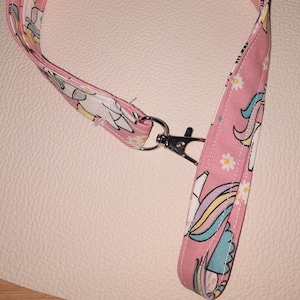 Cotton keychain lanyard around neck badge holder for children