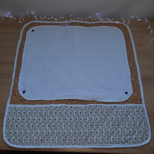 Tapis à langer, lavable, cadeau pour bébé, cadeau de naissance, Tapis à langer nomade,