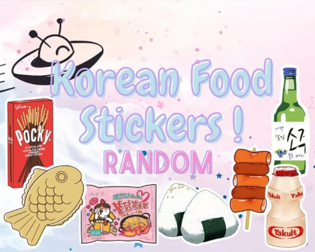 KOREAN FOOD STICKERS Etsy