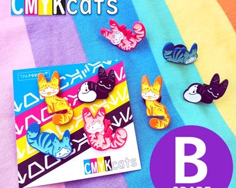 B-GRADE CMYKcats Lothcat Enamel Pins
