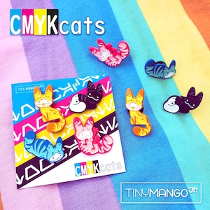 CMYKcats Lothcat Enamel Pins