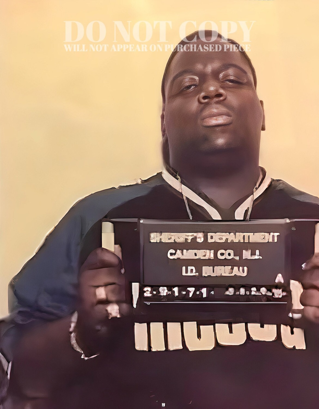 The Notorious B.I.G. Mugshot Photograph 11 X 14 Magnificent Etsy