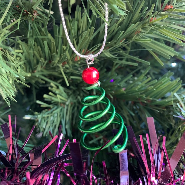 Christmas Tree Decoration, Christmas Decoration, Gift, Wire Christmas Tree, Stocking Filler, Hanging Ornament, Christmas Ornament