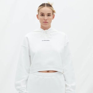 Les Benjamins Tracksuit HOODIE 307 Bright White Women's Clothing Sports & Fitness Hoodies Sweatshirt image 1