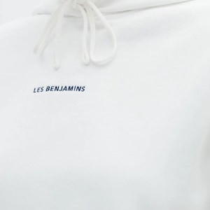 Les Benjamins Tracksuit HOODIE 307 Bright White Women's Clothing Sports & Fitness Hoodies Sweatshirt image 5