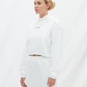 Les Benjamins Tracksuit HOODIE 307 Bright White Women's Clothing Sports & Fitness Hoodies Sweatshirt image 2