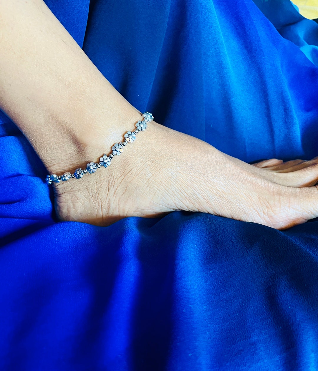 PANOPLY Beach Anklet Ankle Bracelet Flower Anklet Charm Etsy