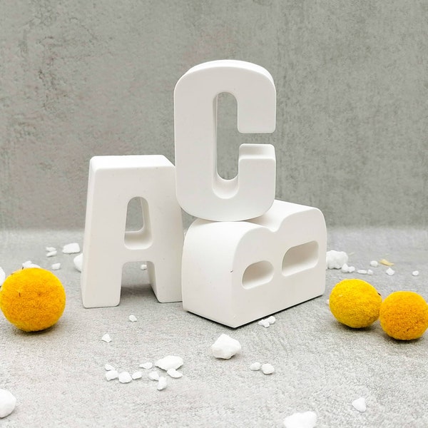 letters and "&" | large | Decoration | approx. 6.2 cm high|