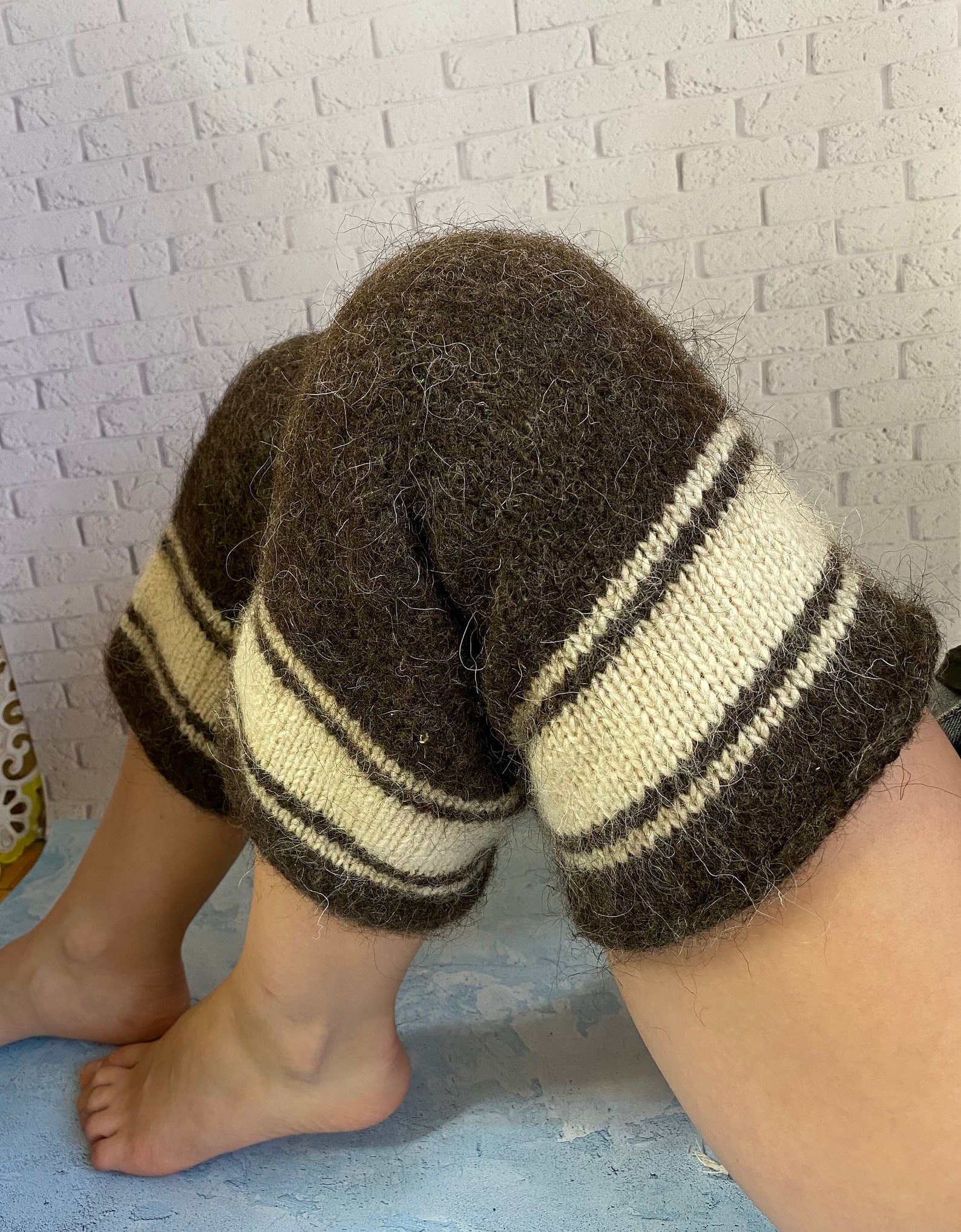 Therapeutic knee warmers knee pads knitted of merino wool and Etsy