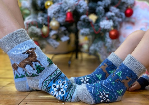 Christmas family look socks Family one style Whole family look | Etsy