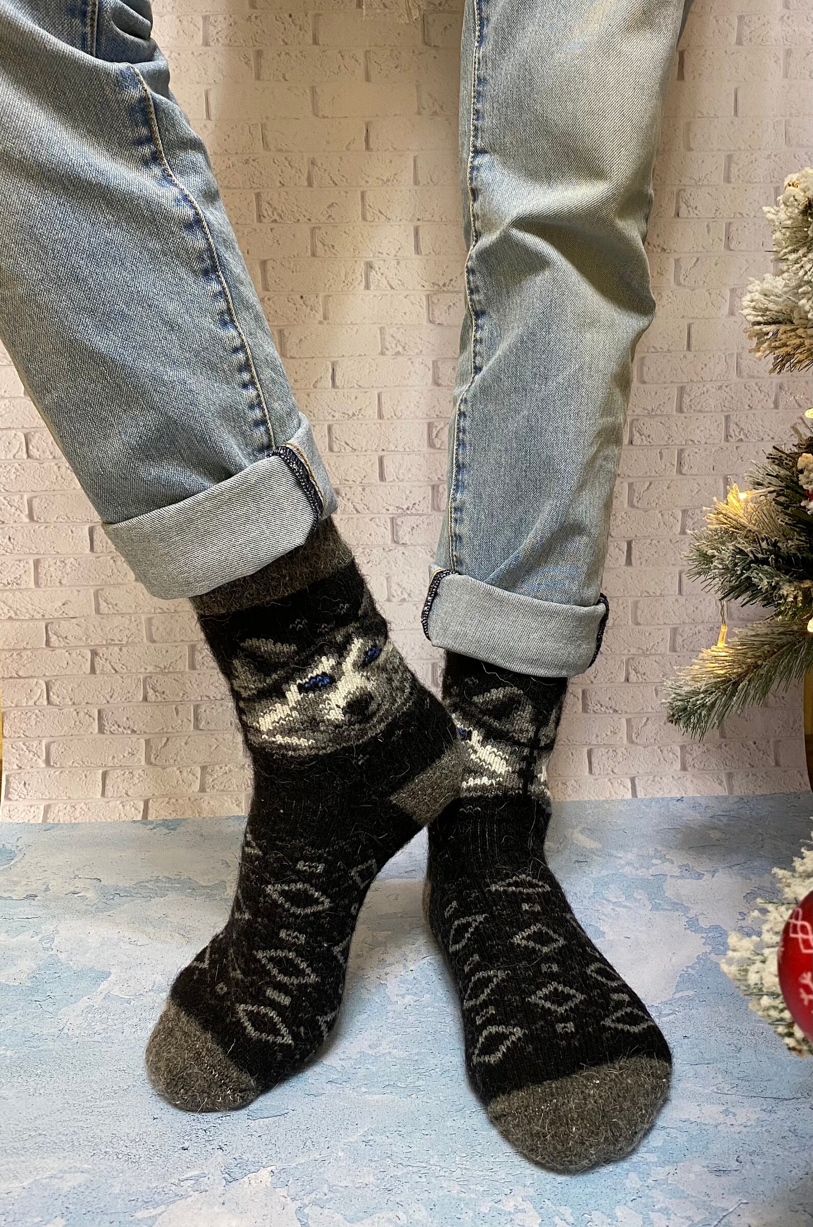 Wool knitted socks woolen men EU 4245 merino wool fine Angora Etsy