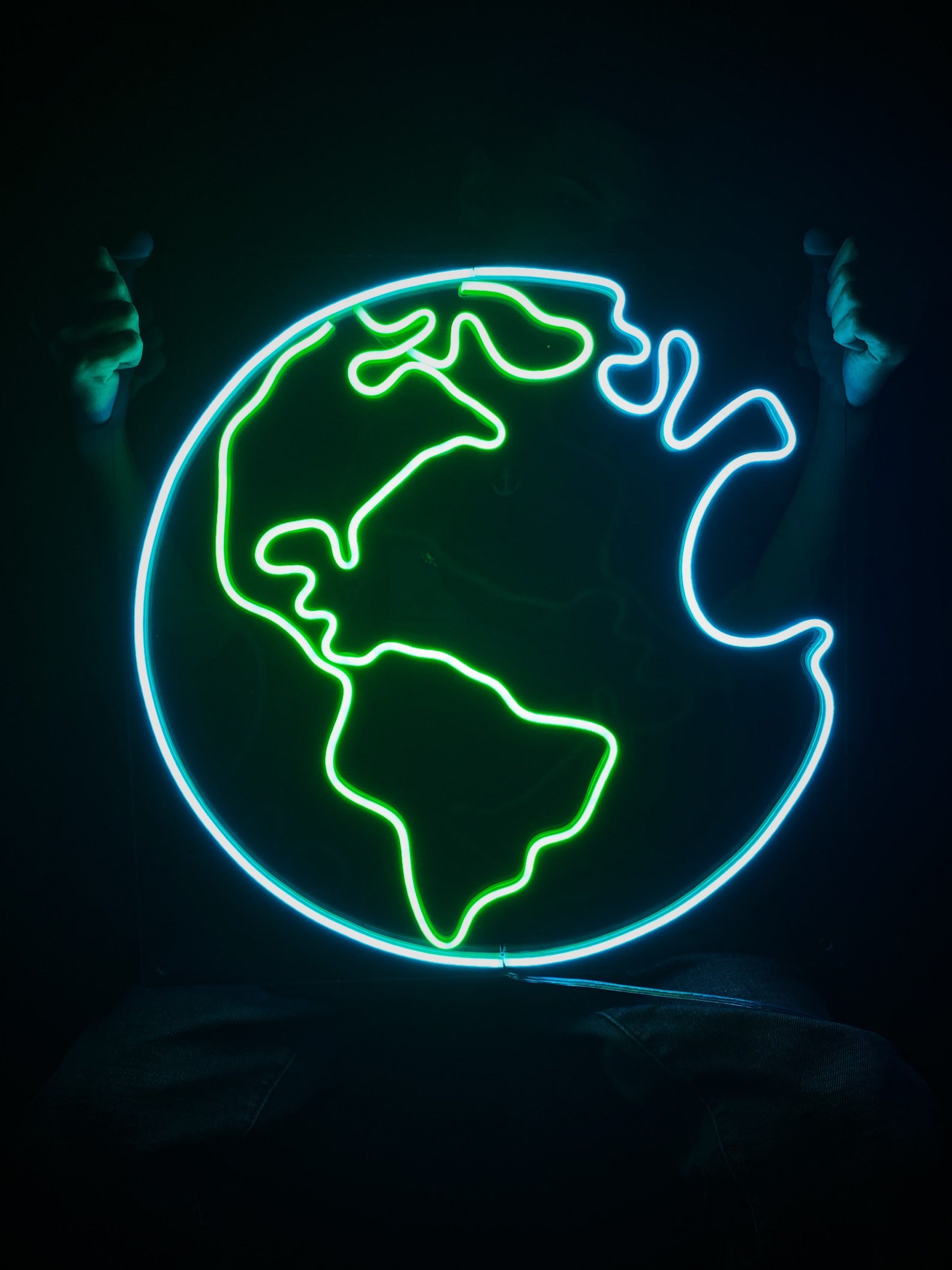 Earth neon sign neon sign Etsy