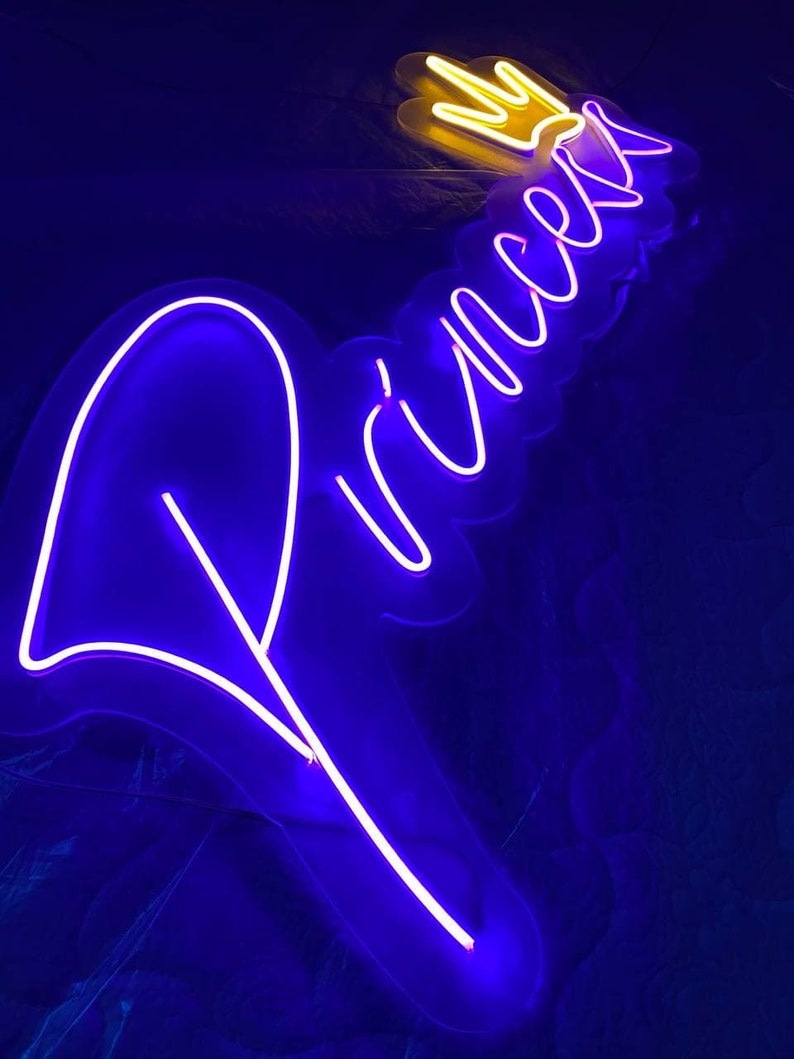 Princess Neon Sign Custom Flex Neon Led for Home LED - Etsy