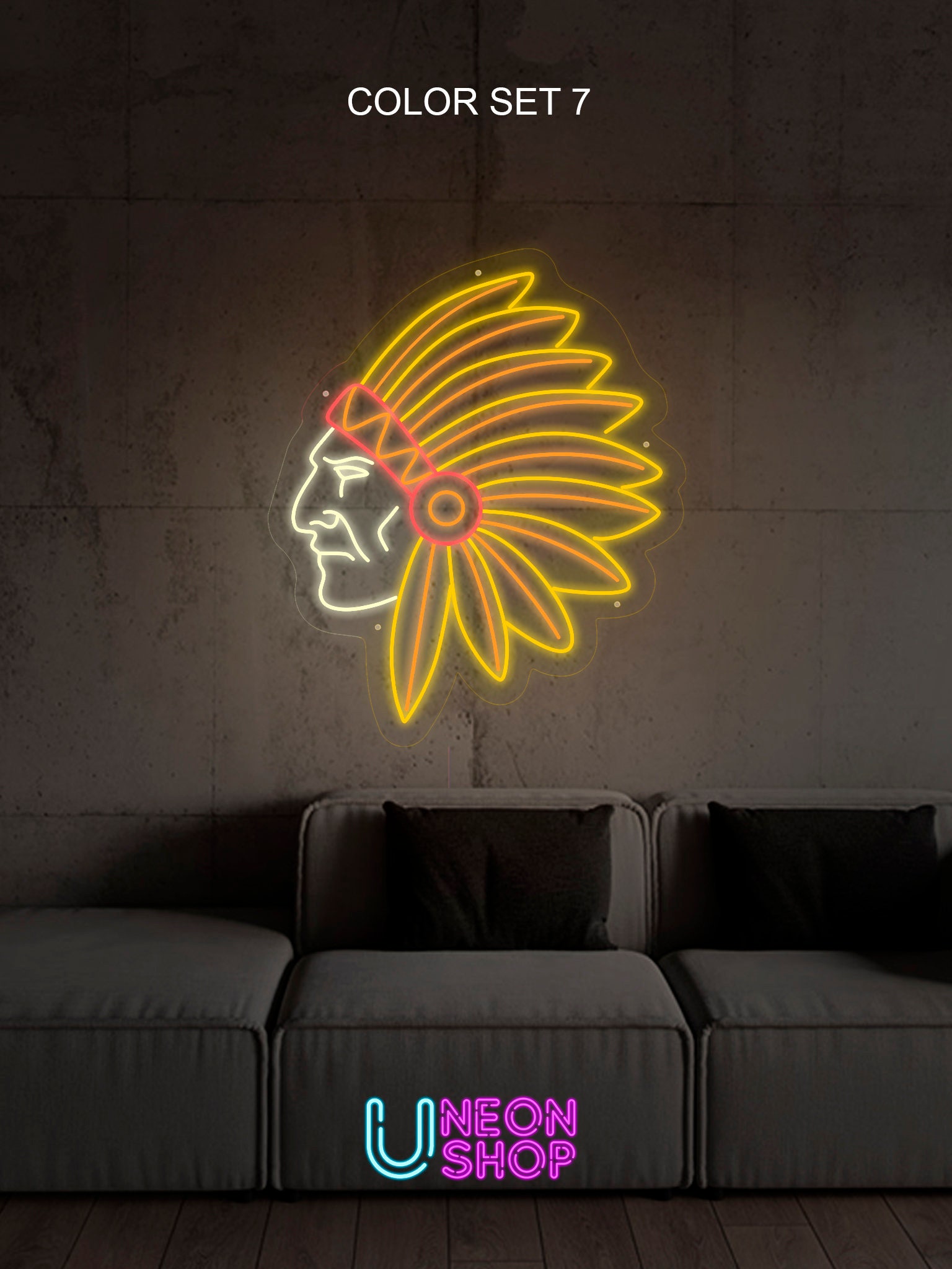 Apache Neon Sign Indian Neon Sign Wedding Custom Neon Sign Etsy