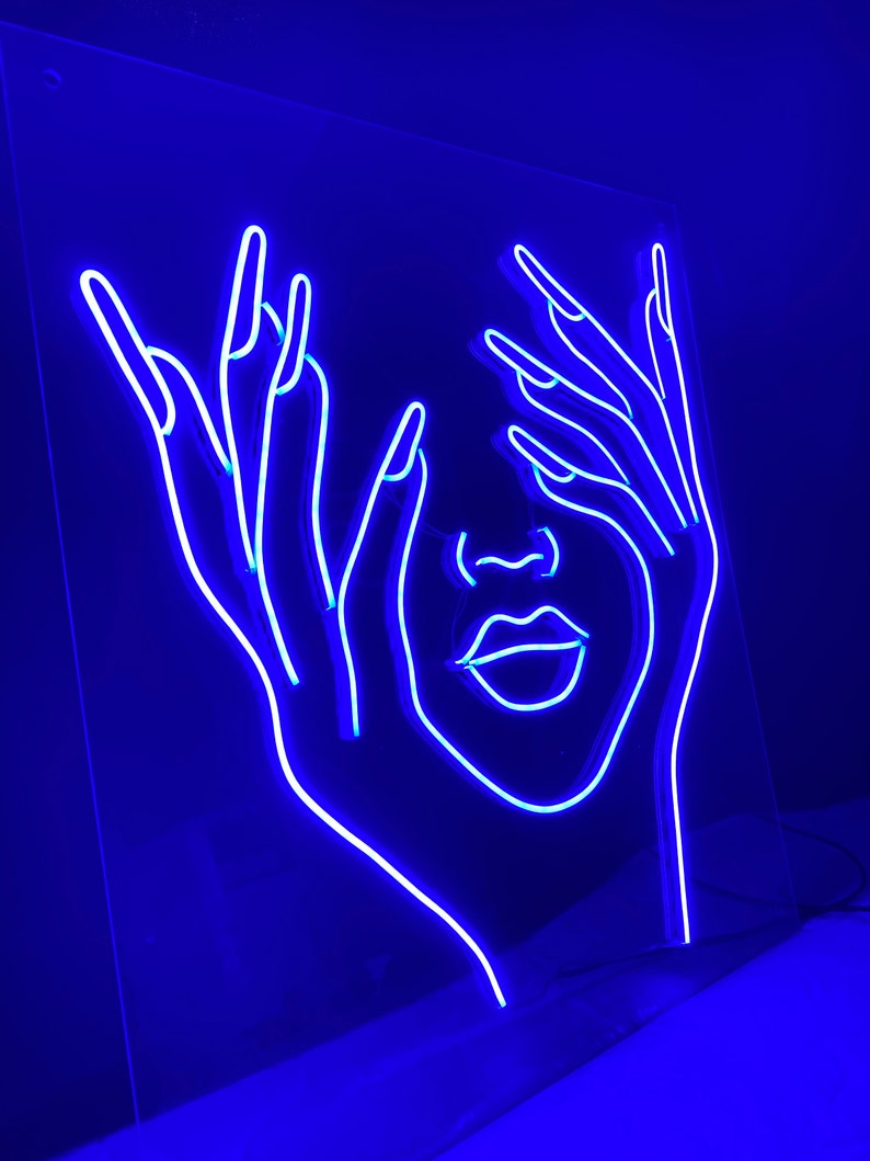 Hold Face Neon Sign Custom Flex Neon Led for Home Animal - Etsy