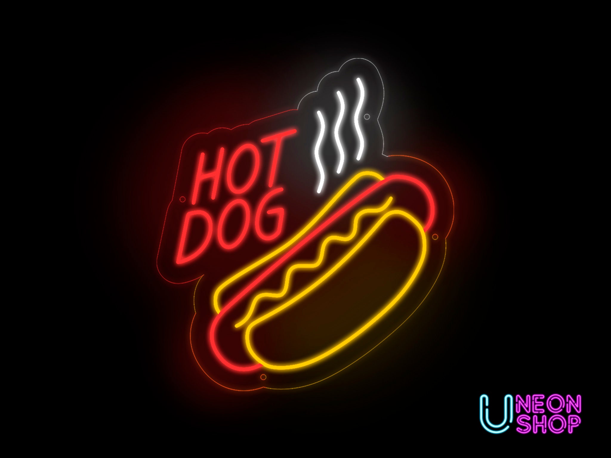 Hot Dog Neon Sign Custom Flex Neon Led for Home Animal Etsy UK