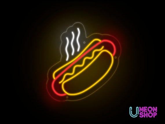 Hot-dog neon sign Custom Flex Neon Led For Home Animal | Etsy