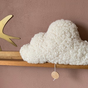 Cuscino musicale a forma di nuvola in soffice tessuto