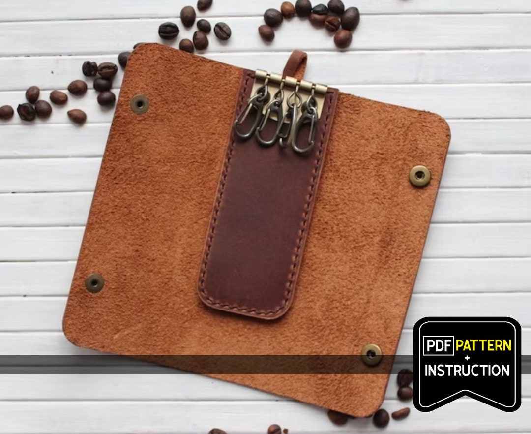 Key Holder Pdf, Key Holder Pattern, Leather Key Holder Pattern, Leather ...