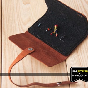 Leder Fliegenfischen Brieftasche Muster, Leder Fliegenfischen Brieftasche pdf, Leder Angel Brieftasche Muster, Leder Angel Brieftasche pdf