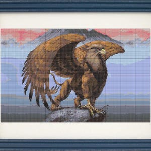 Griffin cross stitch pattern, Griffin cross stitch pdf, Gryphon cross stitch pattern, Gryphon cross stitch pdf,Fantastic Beasts cross stitch
