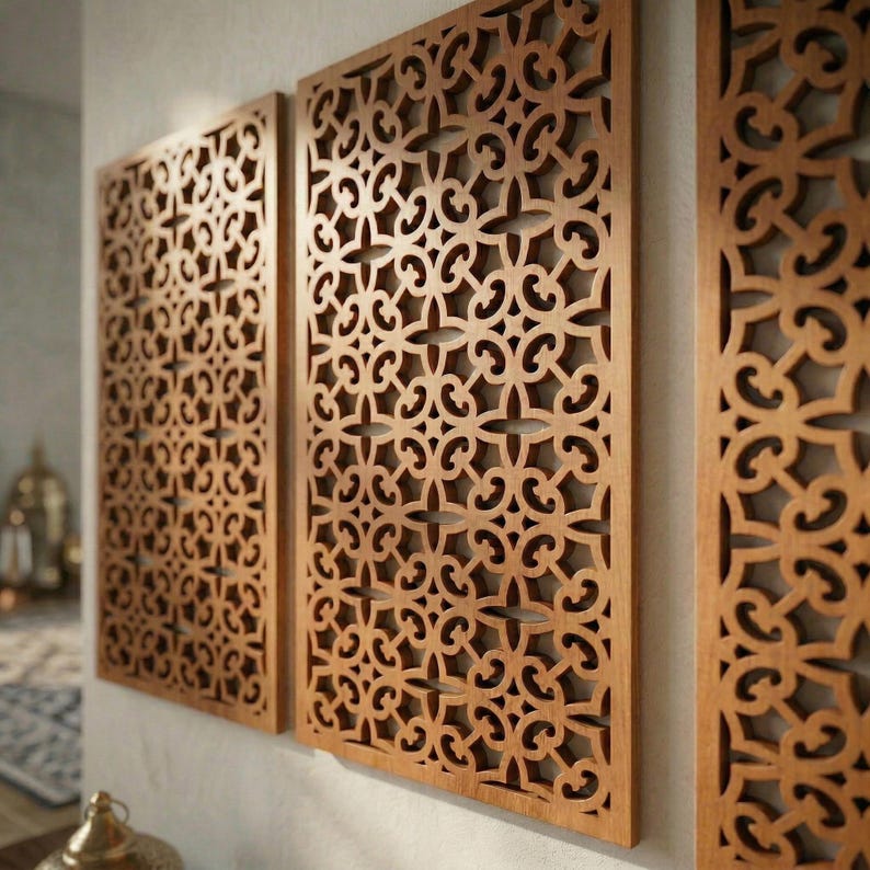 Moroccan Wall Panel, Islamic Wall Art, Arabic Wall Art, Wood Wall Panel ...