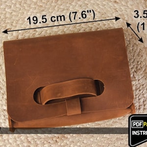 Leather clutch pdf, Leather clutch pattern, Leather clutch bag pattern, Leather clutch bag pdf, Clutch bag pdf, Clutch bag pattern