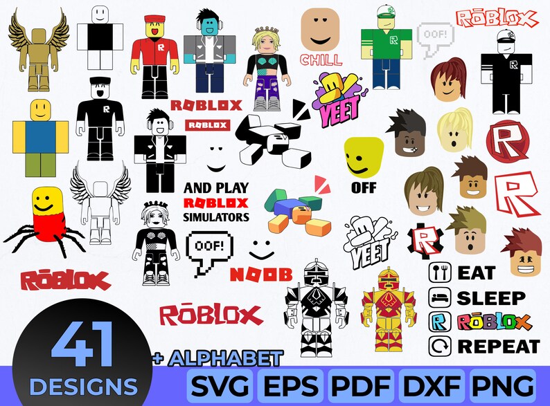 Download Roblox Svg Files For Cricutroblox Svg Bundleroblox Svg Etsy