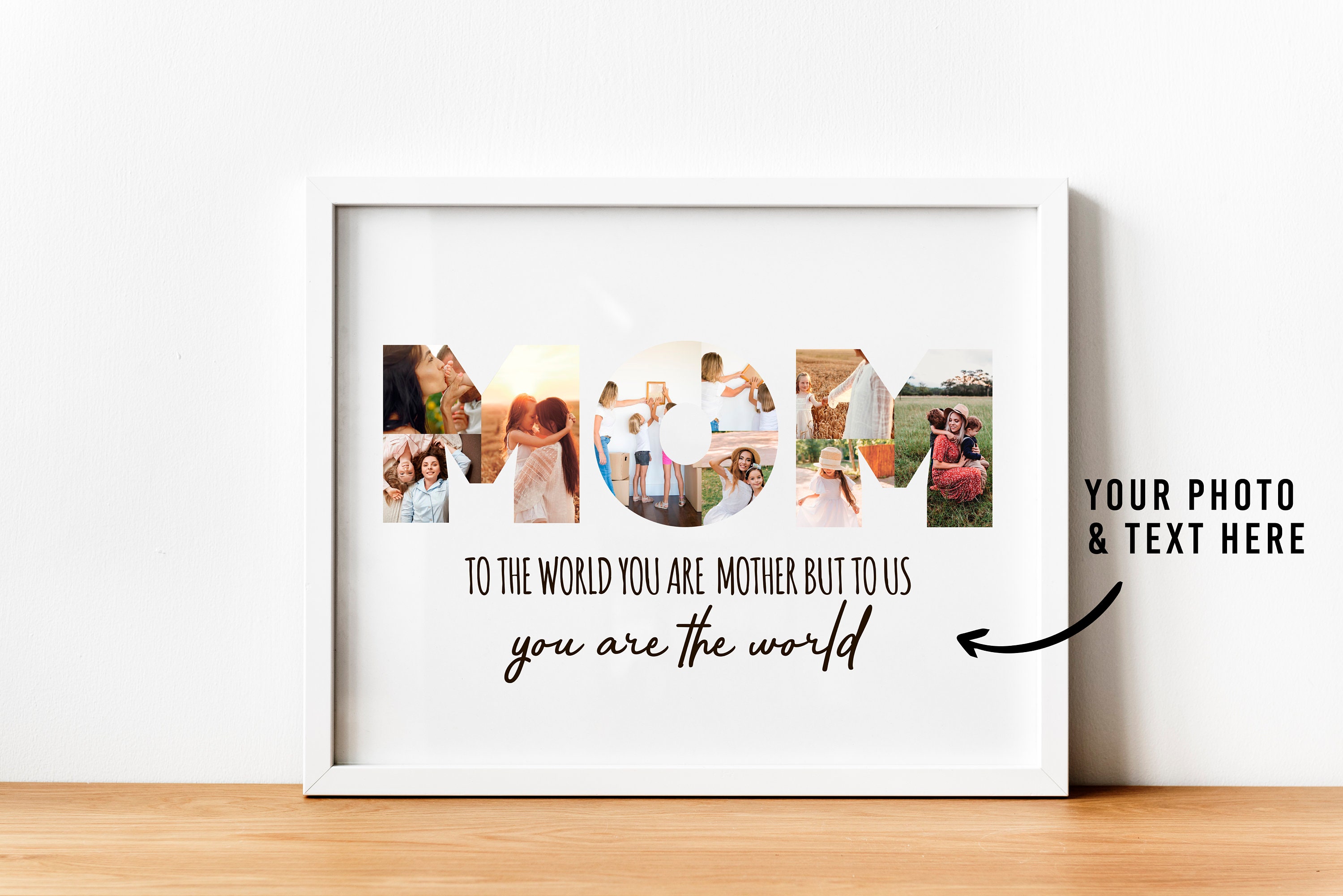 Custom Photo Collage Name Photo Collage Word Photo Collage Etsy