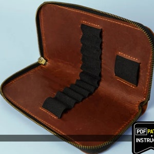 Astuccio per matite pdf, Modello di astuccio per matite, Astuccio per penne pdf, Modello di astuccio per penne, Astuccio per matite in pelle pdf, Modello per astuccio per matite in pelle, Portamatite pdf