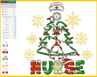Christmas Tree Rnp Nurse Xmas Tree Png - Etsy