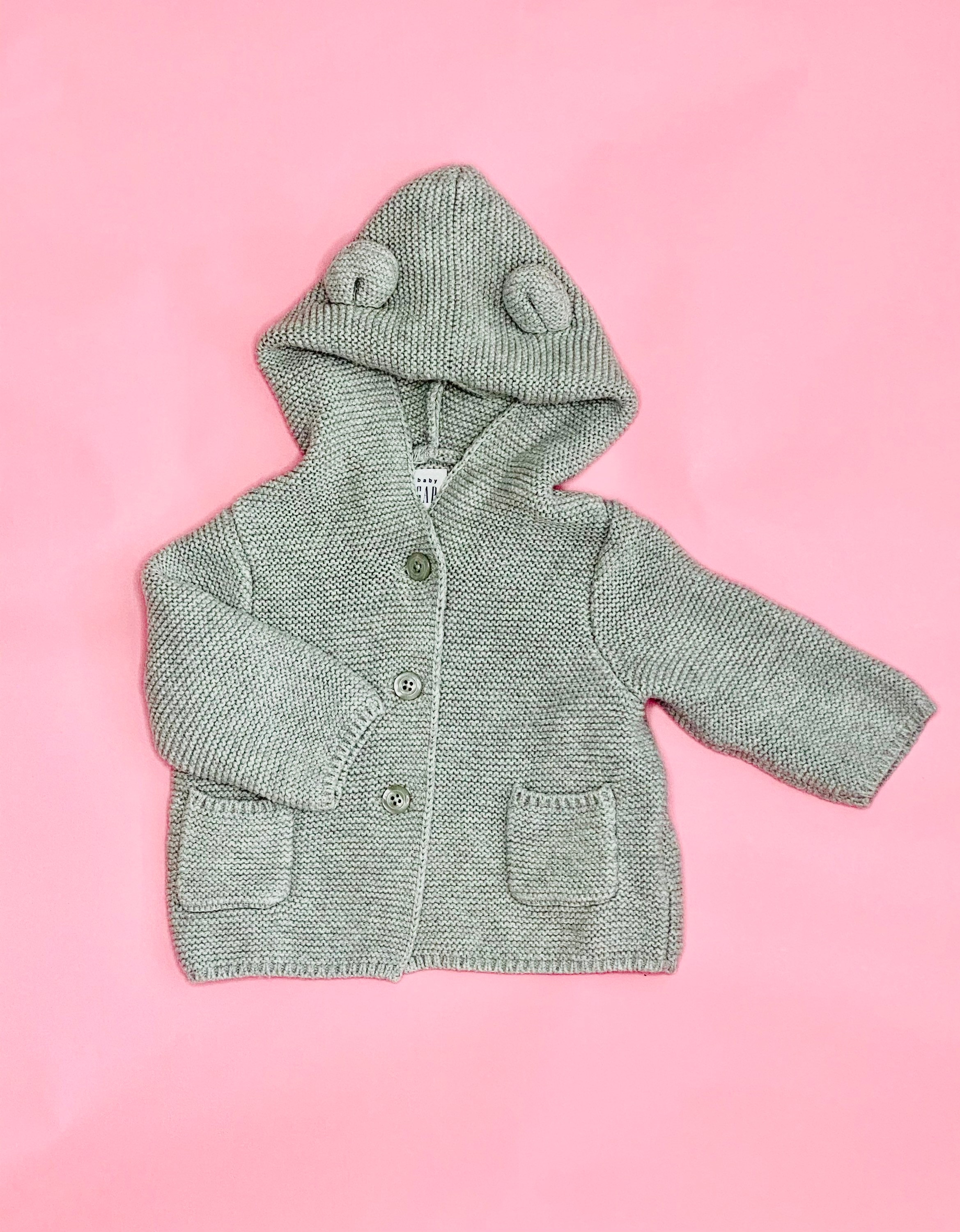 Grey Bear ear Hoodie