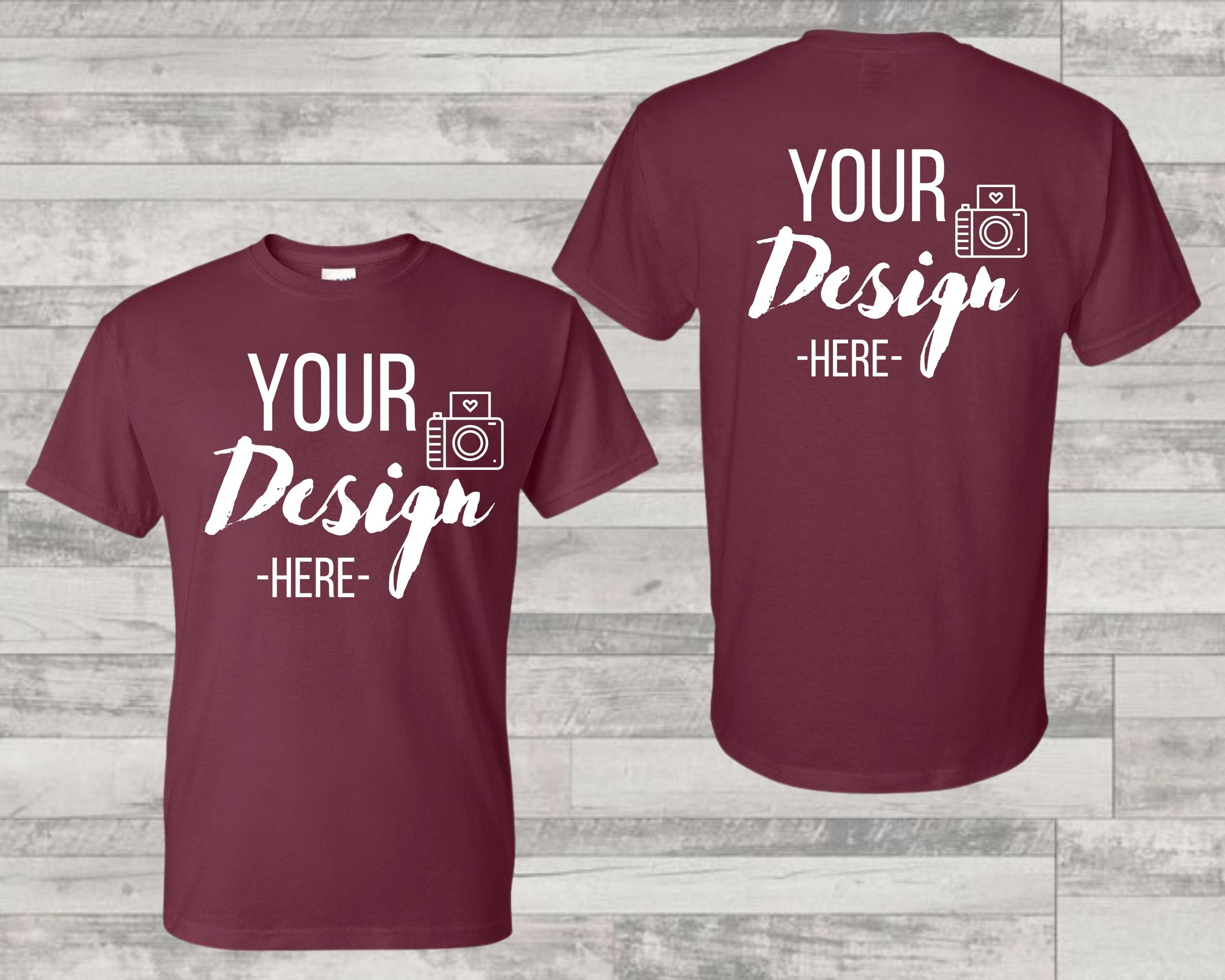 Maroon t shirt design on sale