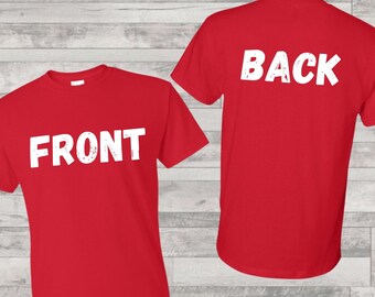 red tshirt mockup