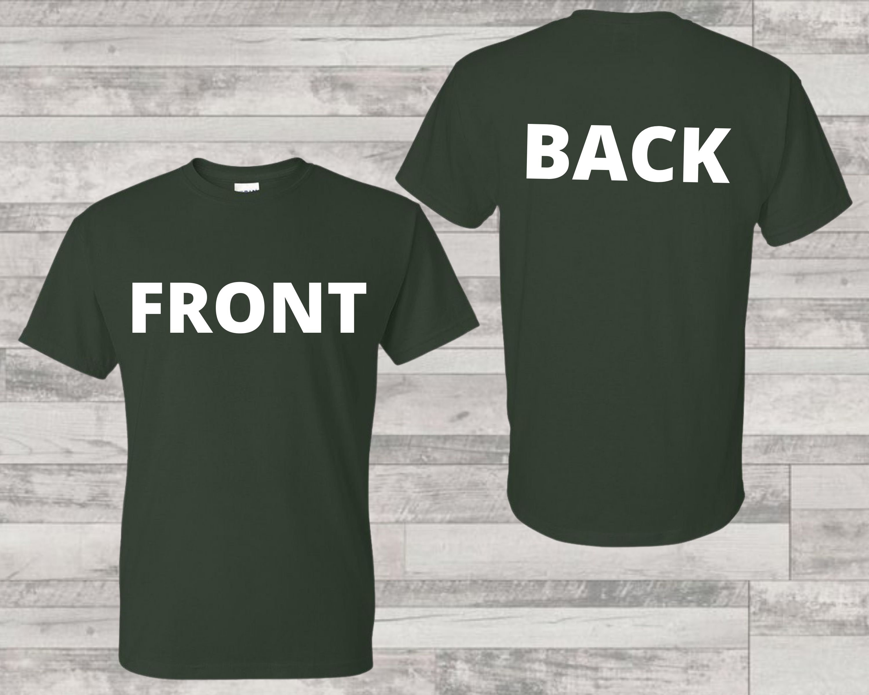 shirt Mockup Forest Green 