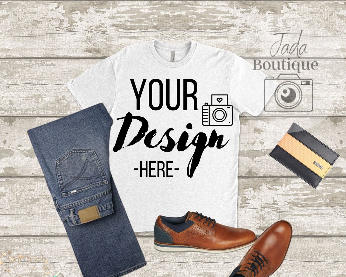 Download White Tshirt MockUp Next Level 6210 Tshirt MockUp Unisex CVC | Etsy